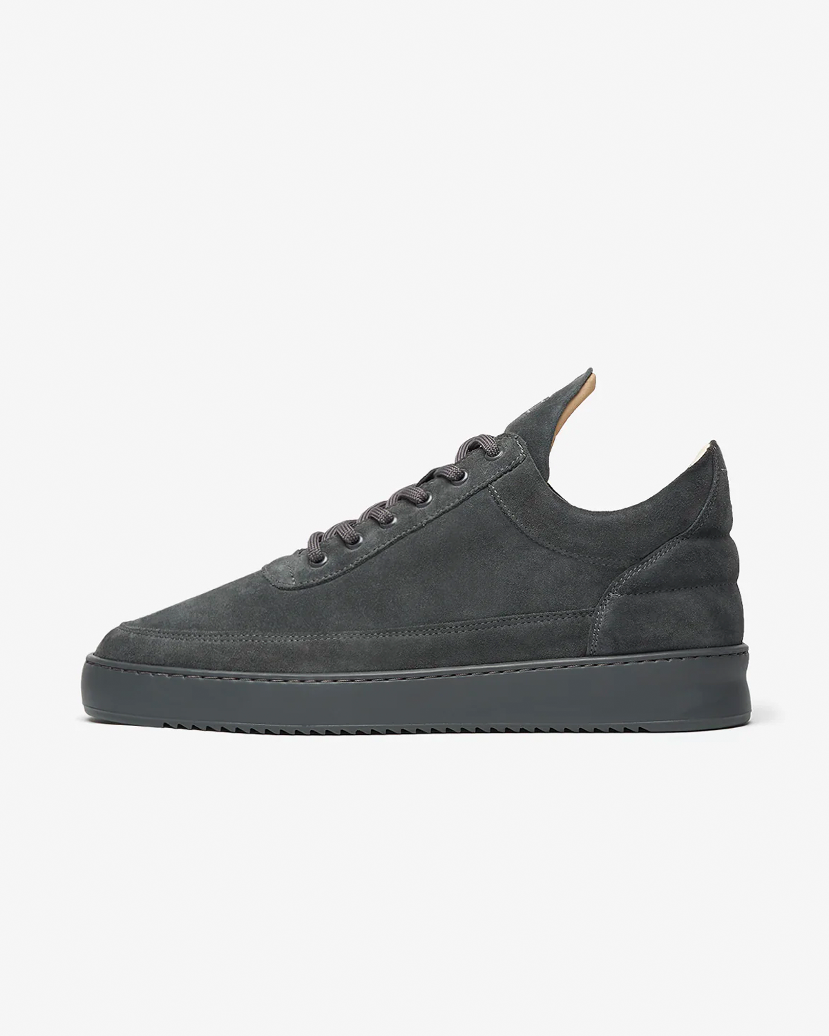 Filling Pieces Low Top Suede All Dark Grey