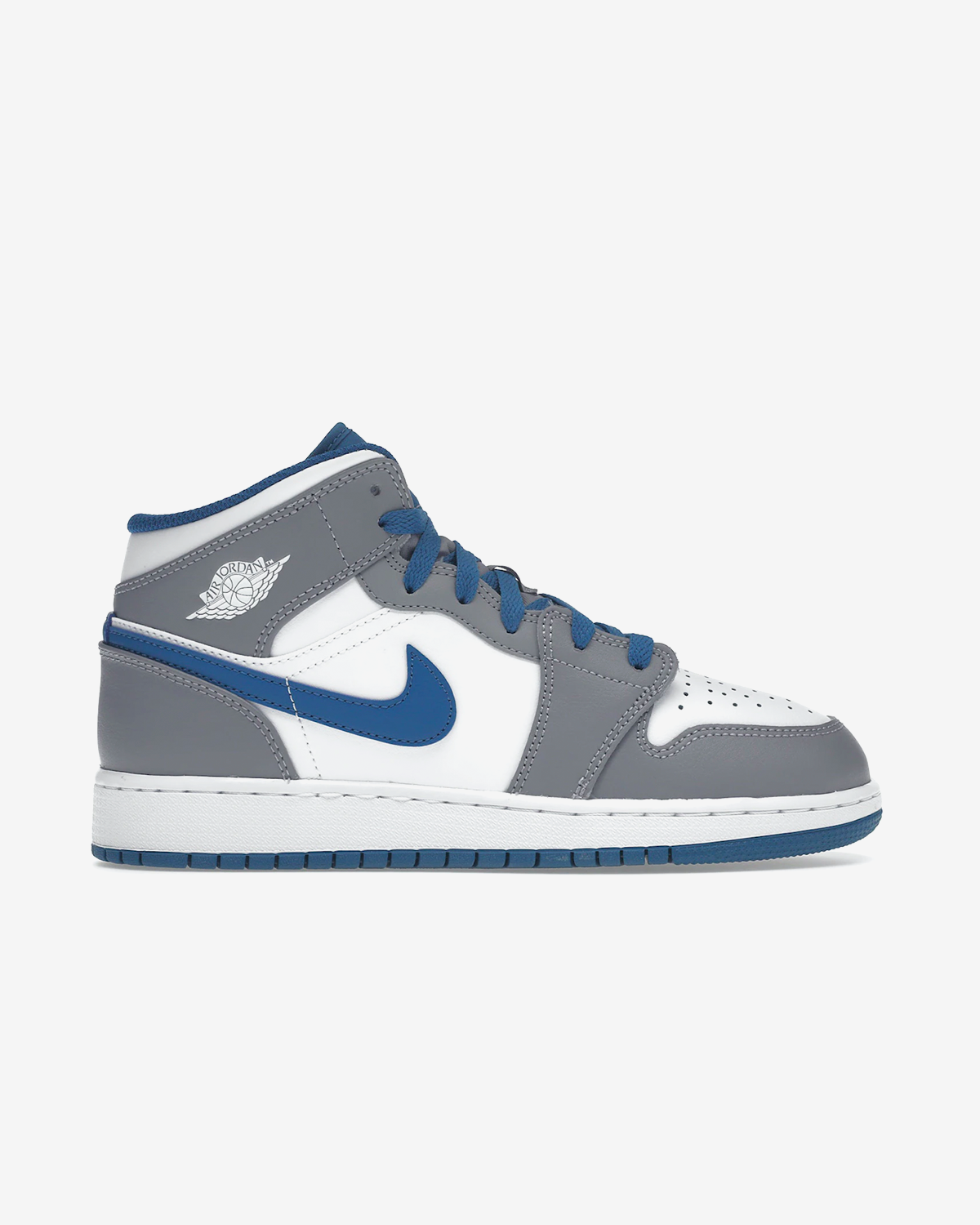 Air Jordan 1 Mid True Blue Cement (GS)