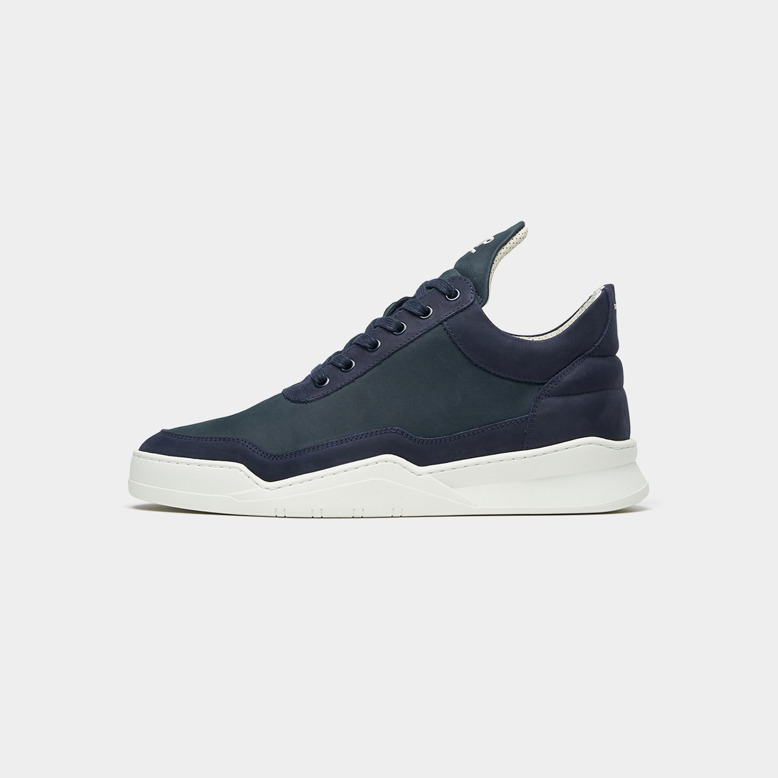Filling Pieces Low Top Ripple Nubuck Navy